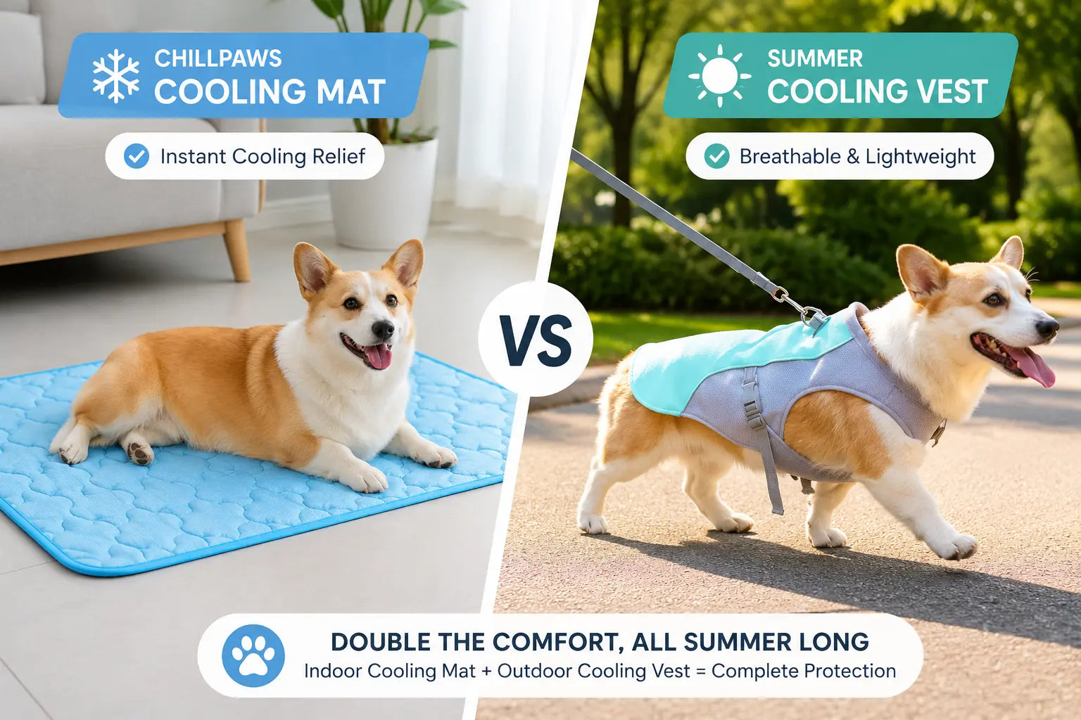 ChillPaws Cooling Mat or Summer Dog Cooling Vest: Which One Should You Choose?