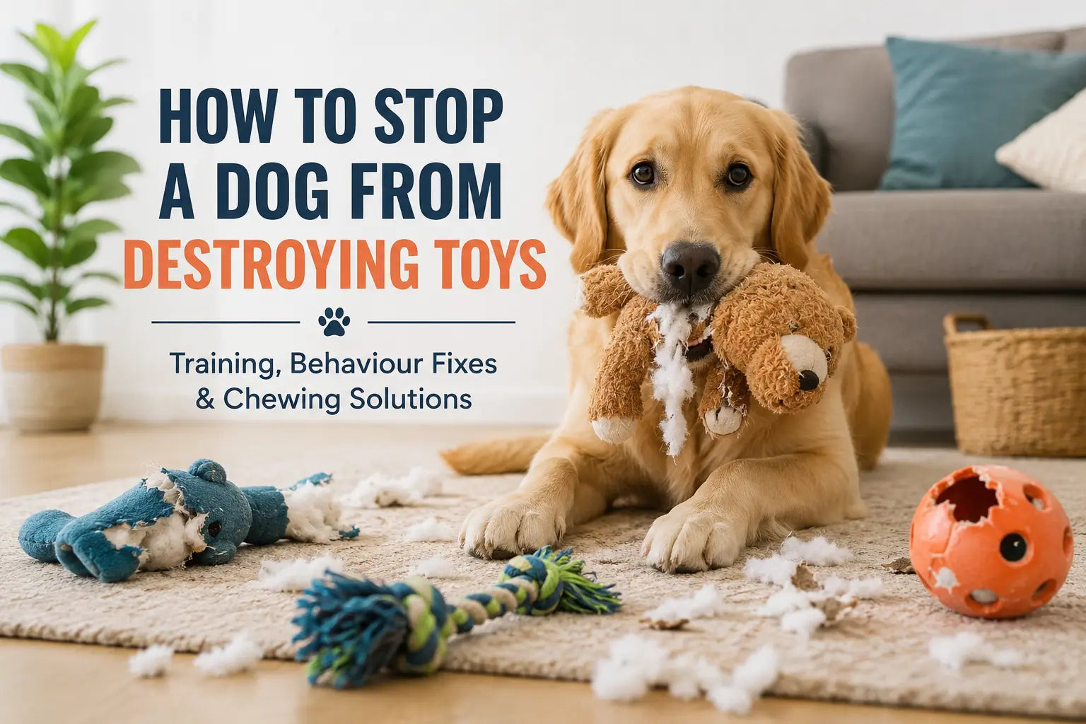 How to Stop a Dog from Destroying Toys (Expert Training & Behaviour Fixes)