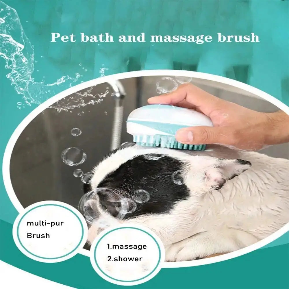 anti-slip pet bath brush
