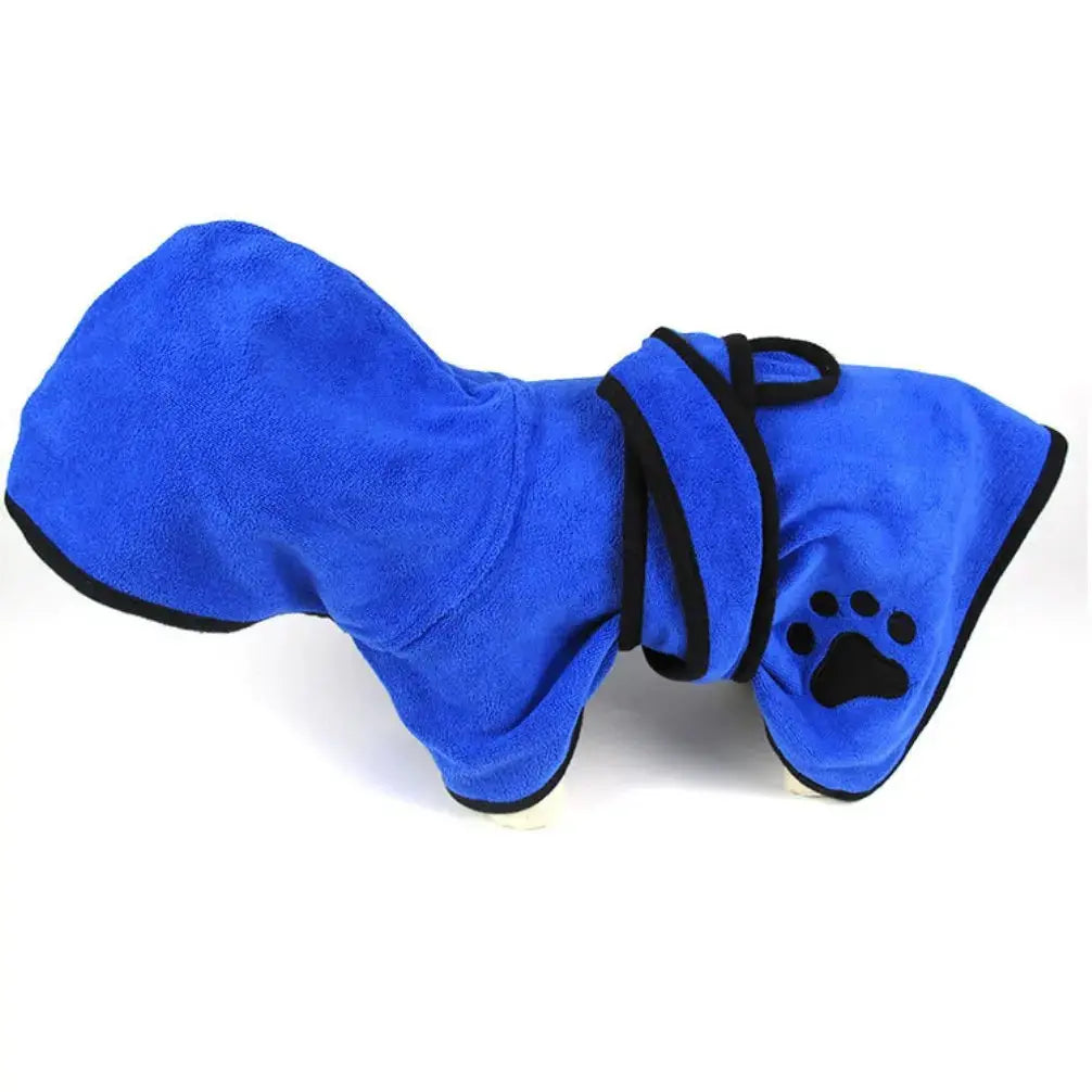 Bathrobe for dogs made of soft, quick-dry fabric

