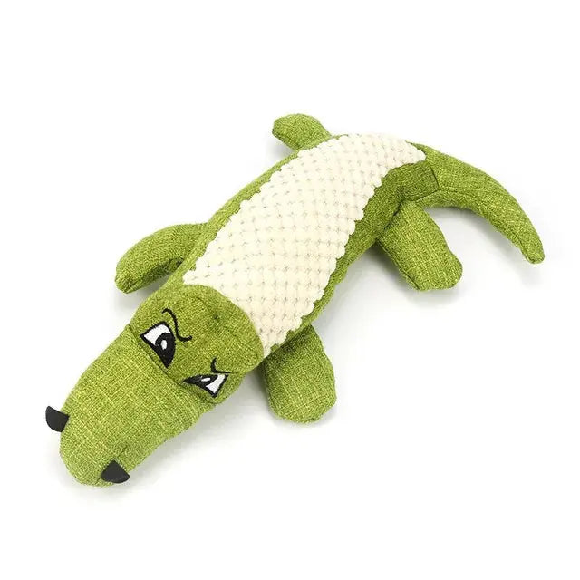 Safe and strong dog chew toy made with non-toxic rubber green