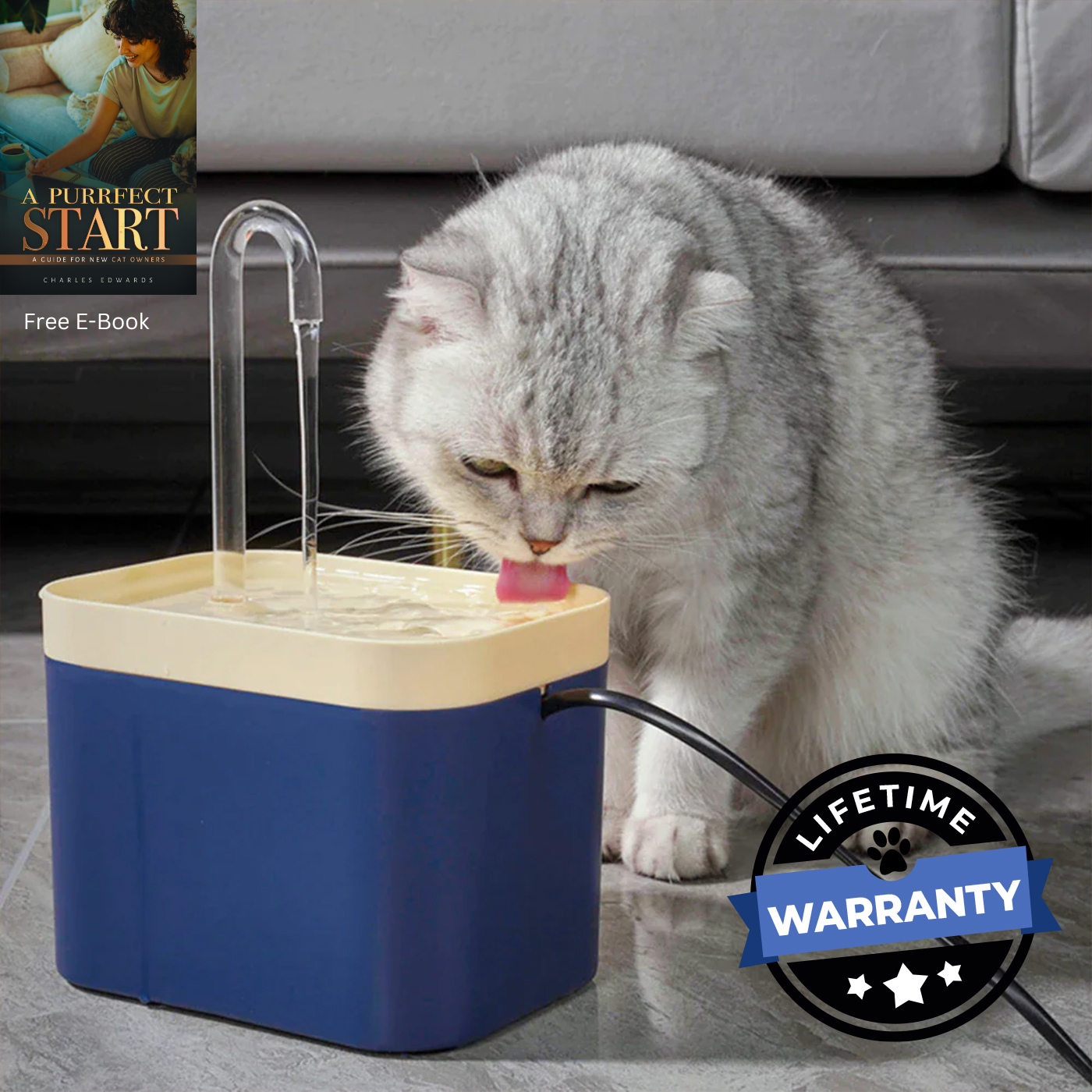 Vet Recommended Cat Water Fountain