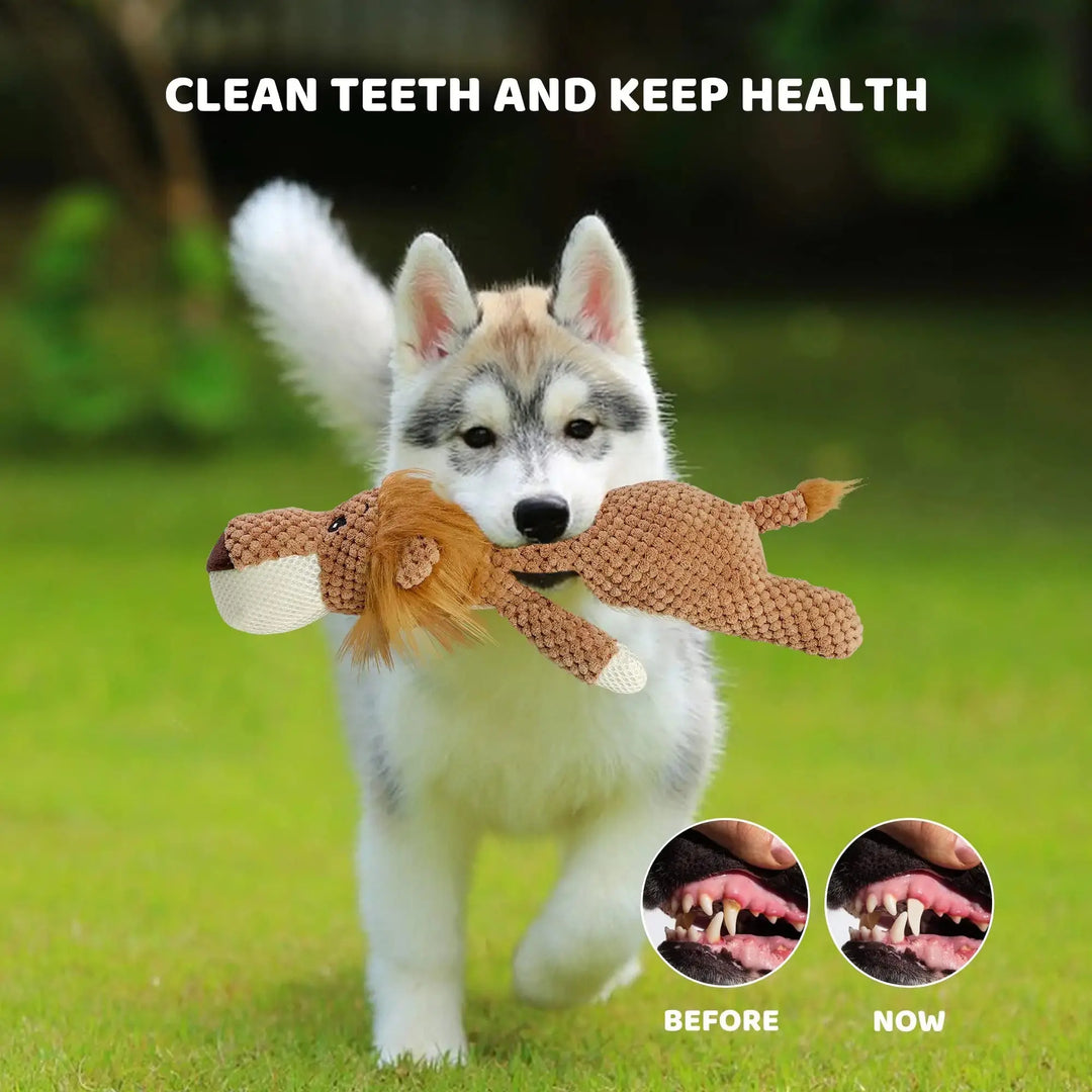 Soft buddy dog toy for cuddles and gentle play