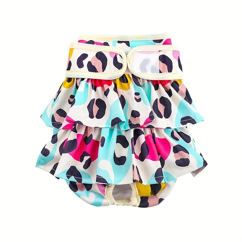 multi-color dog diapers with tail hole and comfy fit