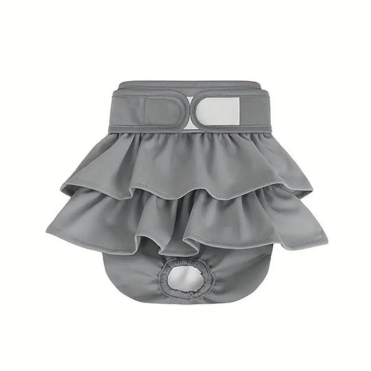 washable grey dog diaper for male and female dogs

