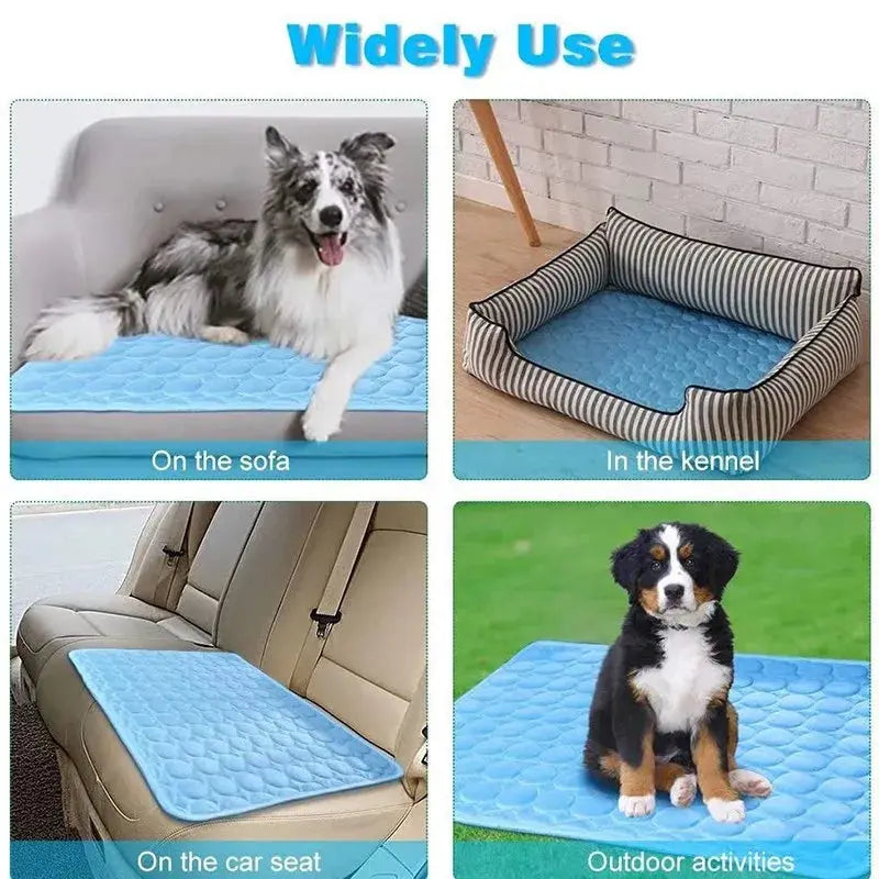 Pet cooling mat for hot weather relief