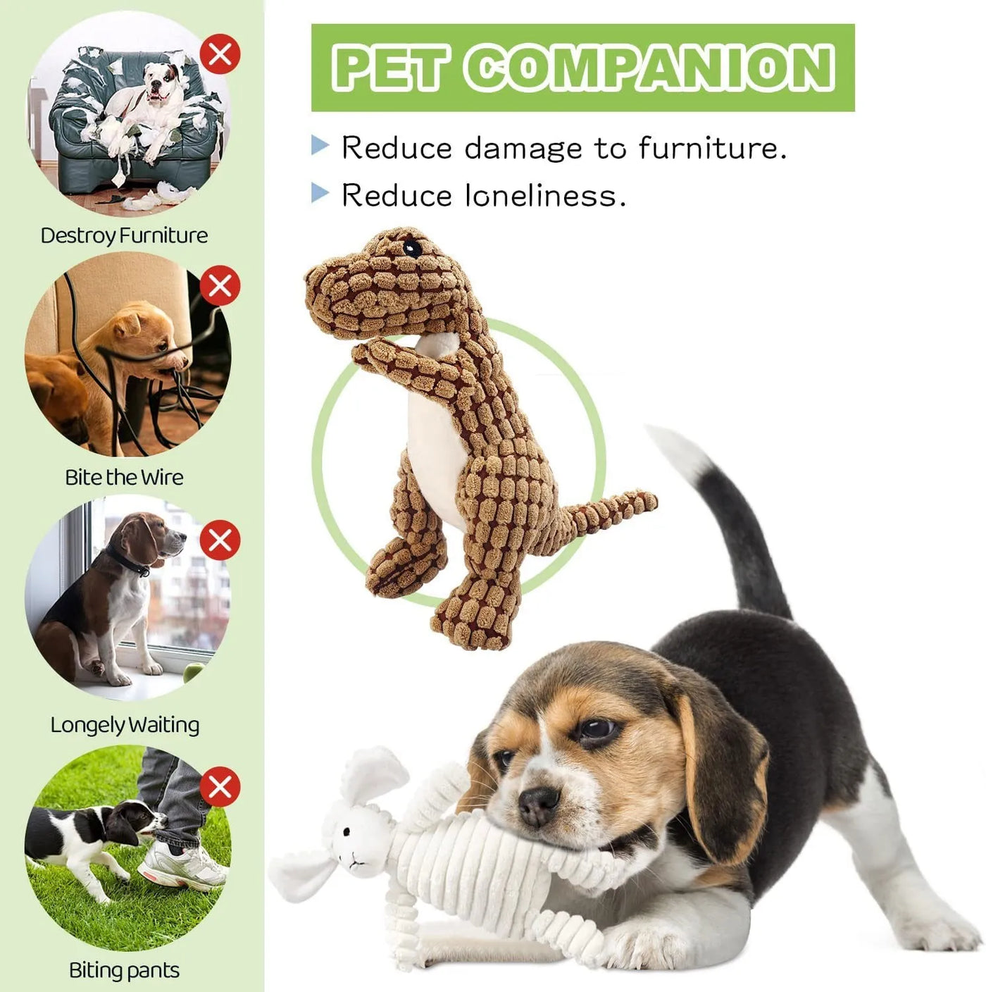 Puzzle toy that hides treats for puppies