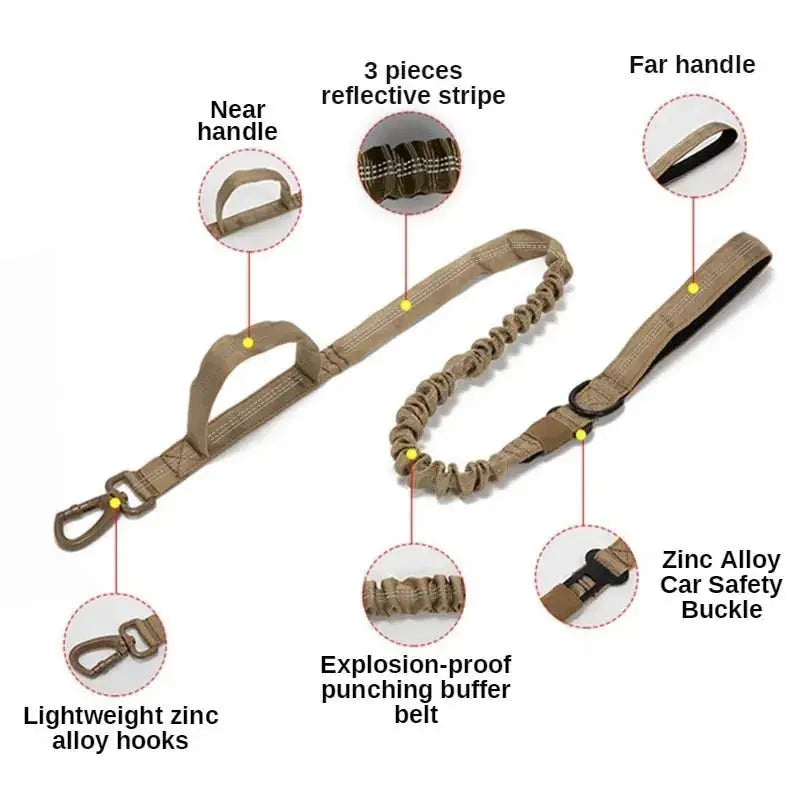 Combat-style collar for working dogs