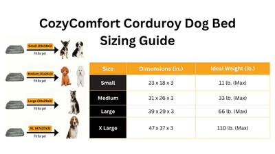 CozyComfort Corduroy Dog Bed