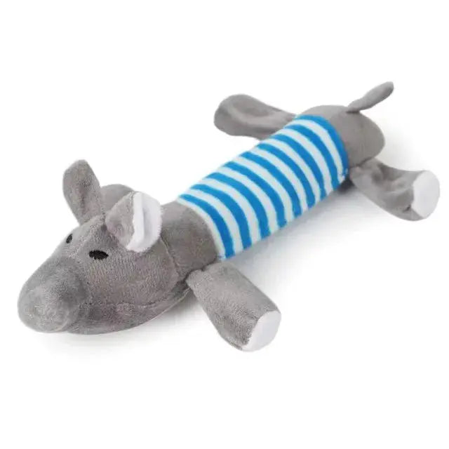 Lightweight plush chew toy for gentle chewers