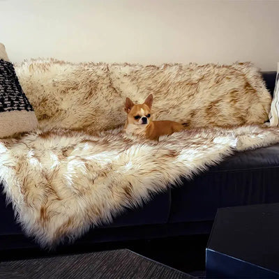 luxury fleece pet blanket for pets in cold weather