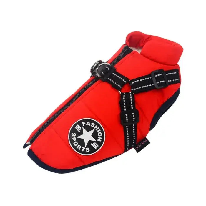  bold red dog raincoat – best for visibility and safety