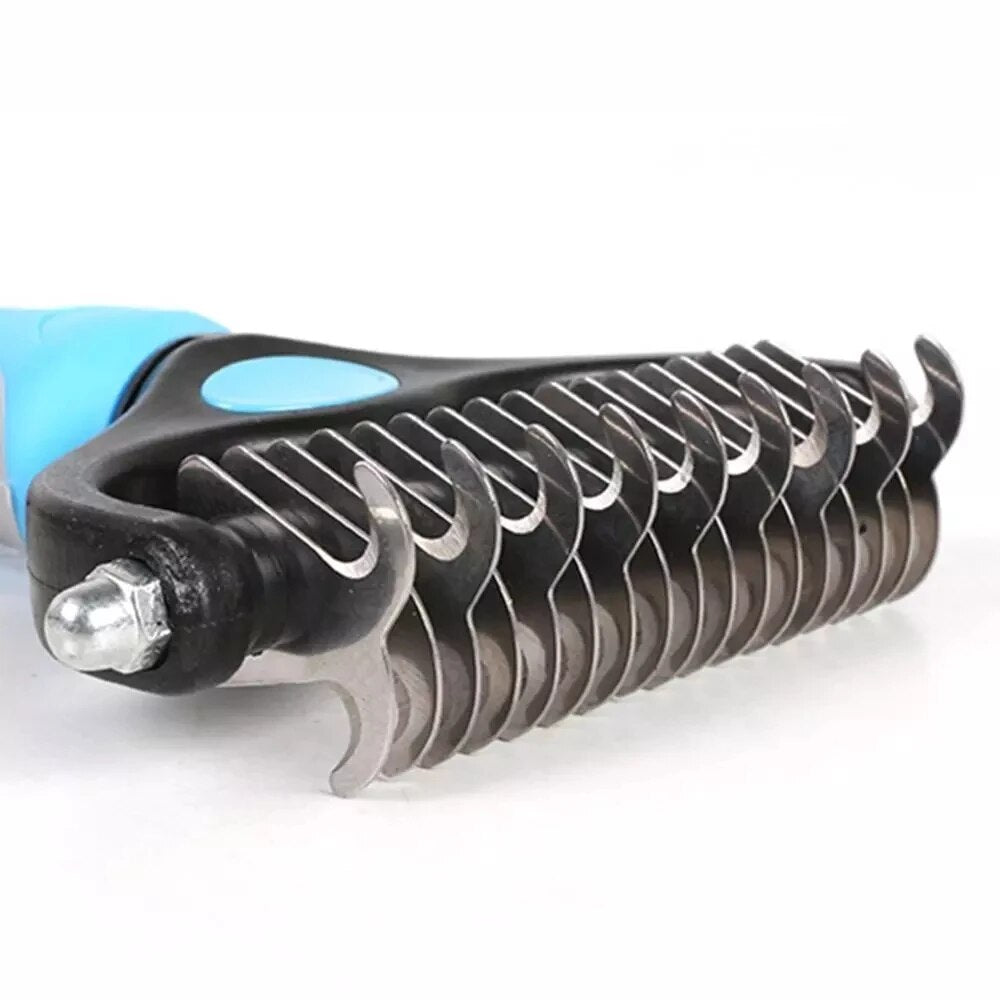 Detangling brush for long hair dogs