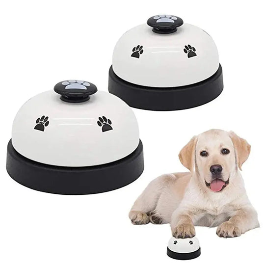 Pet dinner bell for meal training and feeding time