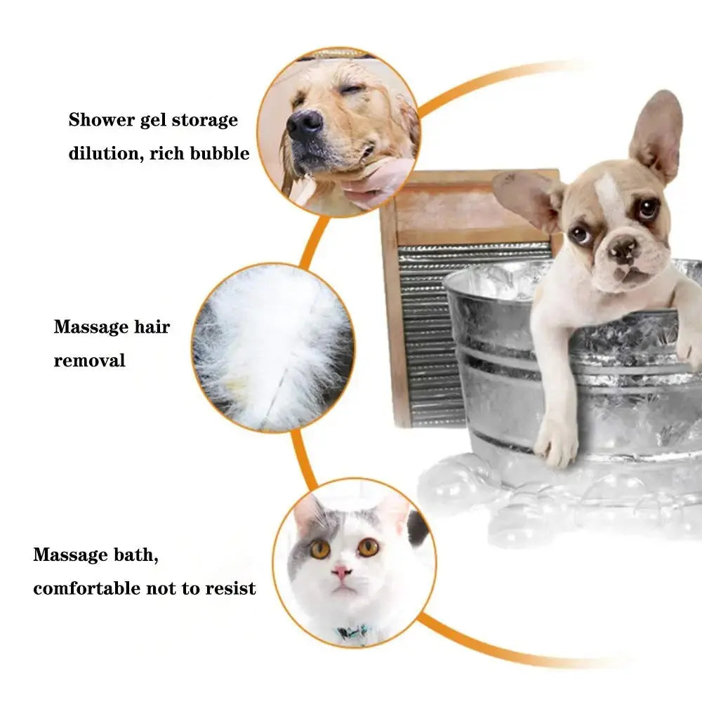 eco-friendly pet bath brush

