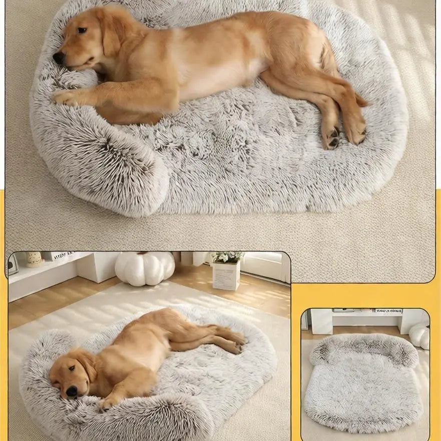 Comfortable dog mat with durable fabric for resting and lounging