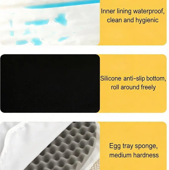 Waterproof plush dog mat protecting floors while keeping pets comfortable