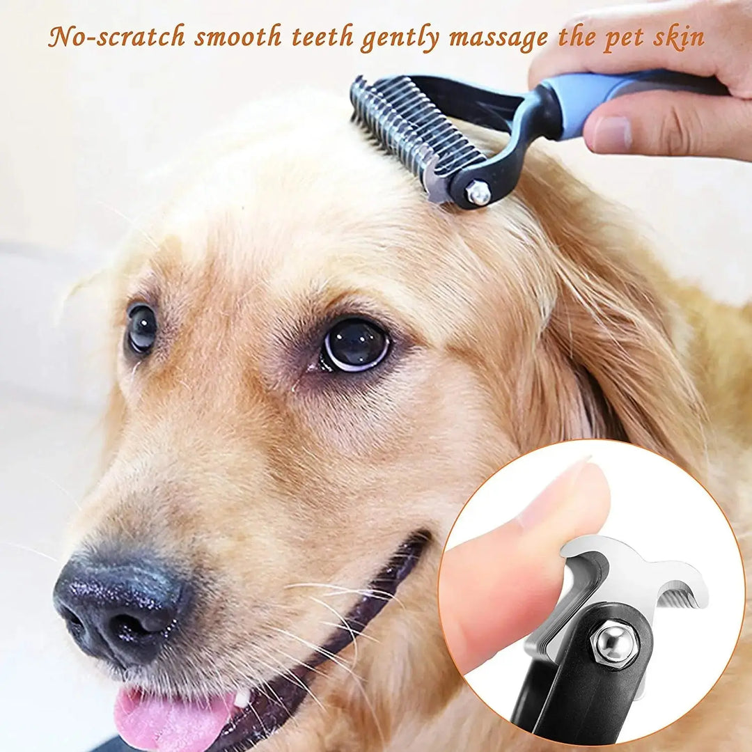 Soft grooming brush for puppies