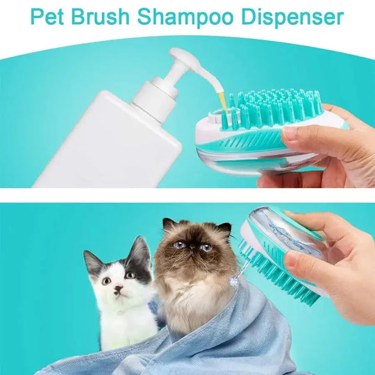handheld pet bath brush
