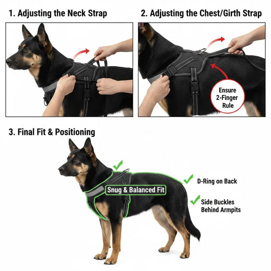 SafePaws Reflective Dog Harness Anodic Products
