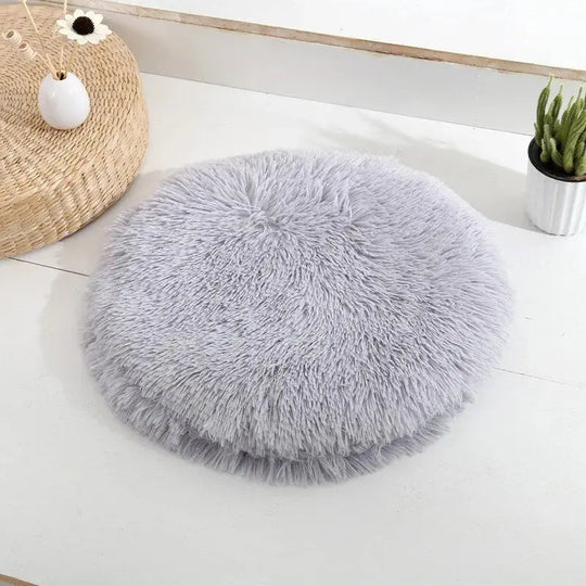 Light grey pet cushion for modern pet spaces