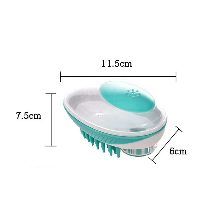 multi-use pet bath brush
