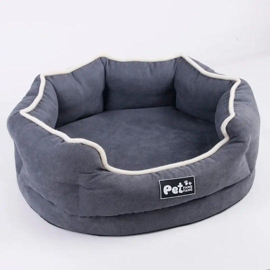 Relaxing foam bed for dogs of all sizes grey
