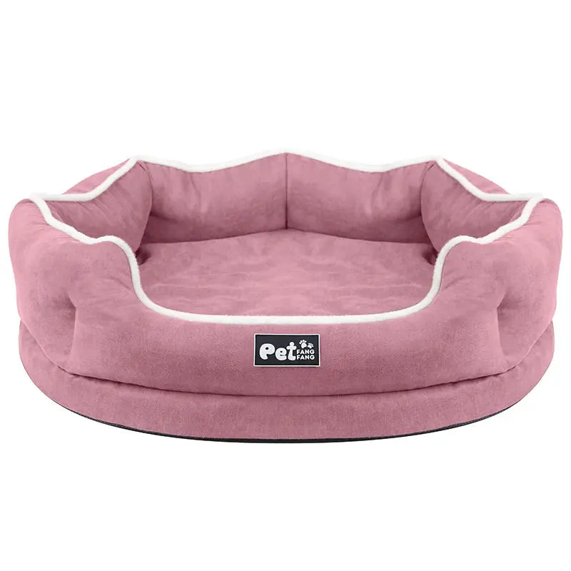 Relaxing foam bed for dogs of all sizes pink