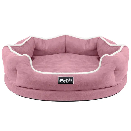 Relaxing foam bed for dogs of all sizes pink