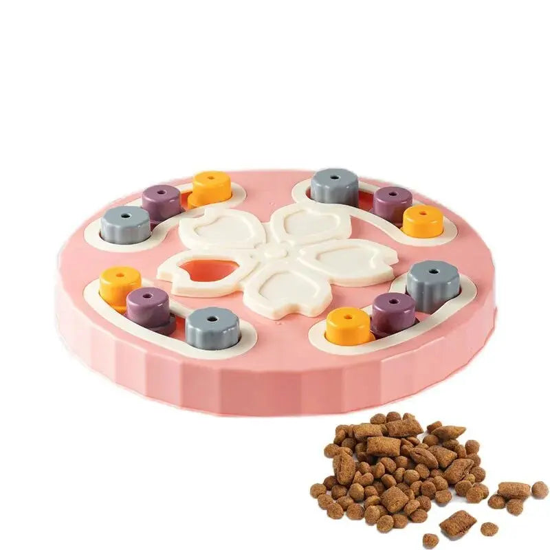 non-slip pet puzzle bowl for stable feeding
