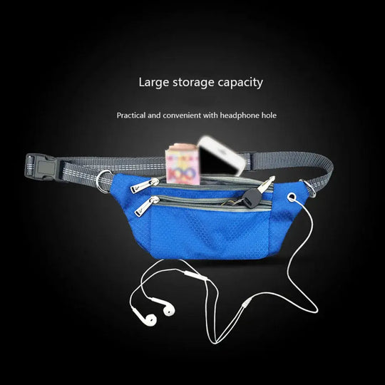 Hands-free dog leash with large storage pouch
