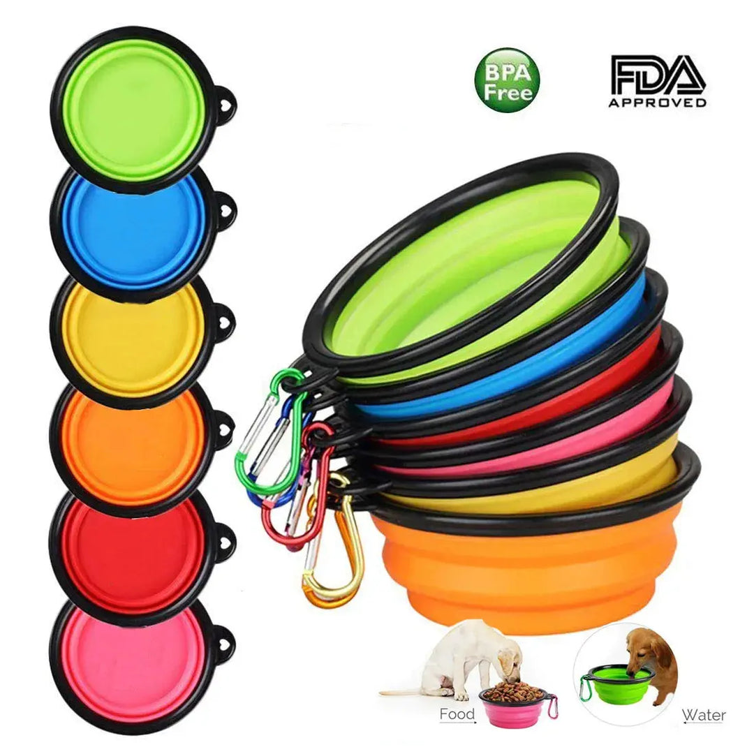 Foldable pet travel bowl
