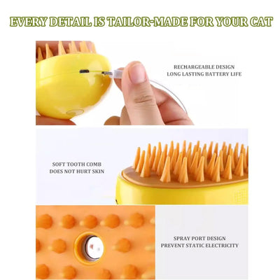 Easy pet grooming with warm steam flow
