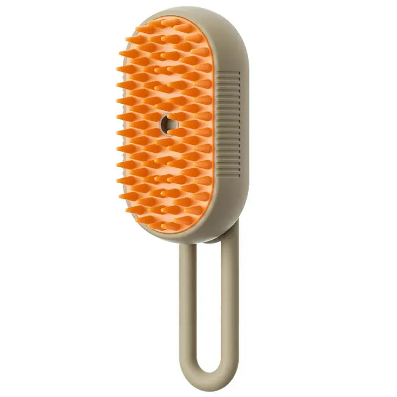 steam-infused pet grooming brush for a shiny, tangle-free coat

