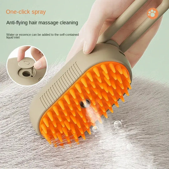 best steamy groom brush for dogs and cats, perfect for shedding
