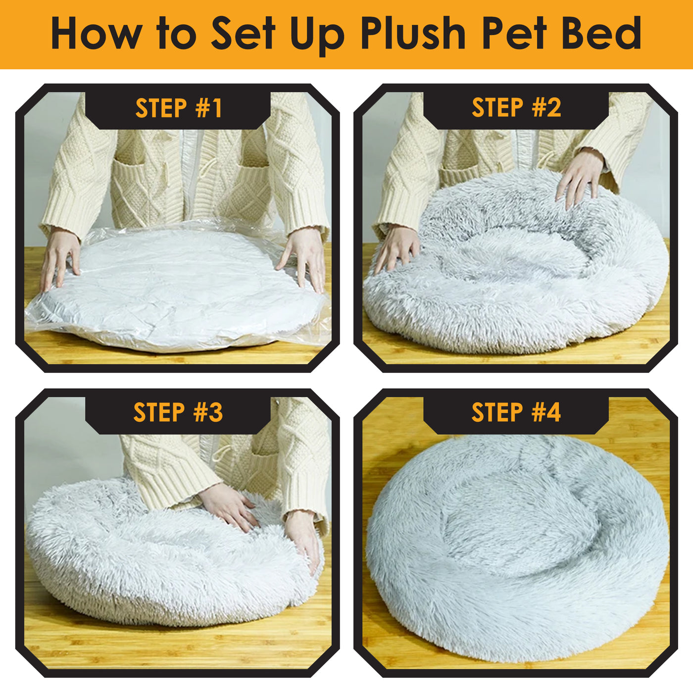 Easy pet bed set up