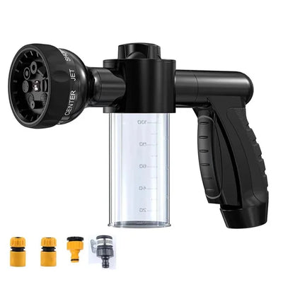 Pup shower spray for fast and easy pet baths in  black