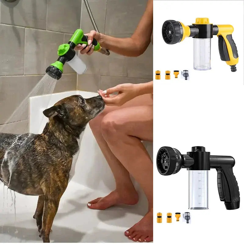 Easy-to-use Pup Spray Bath for quick dog cleaning.