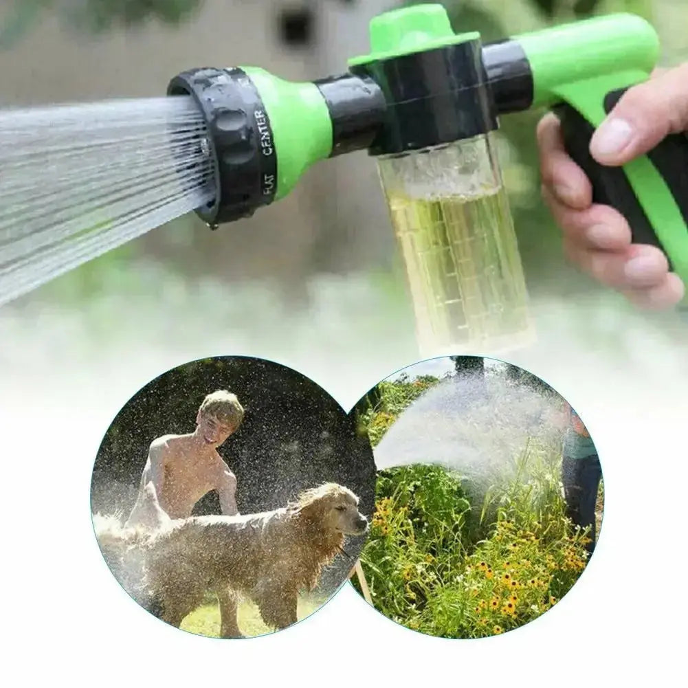 Quick dog bath tool with gentle spray for sensitive skin.