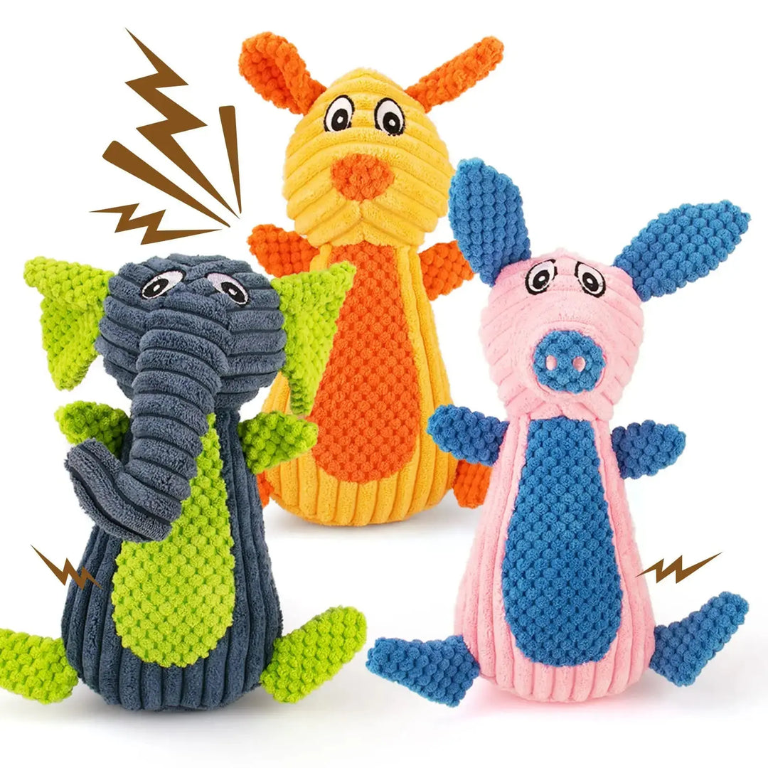 Soft bunny chew toy for puppies and small dogs