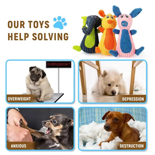 Soft plush chew toy for gentle chewers and puppies