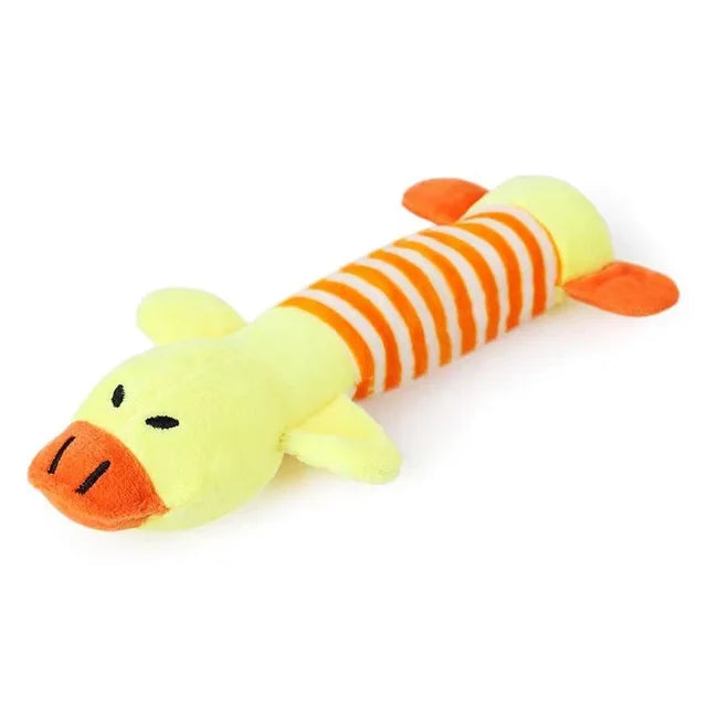 Fluffy dog toy for chewing, biting, and playing