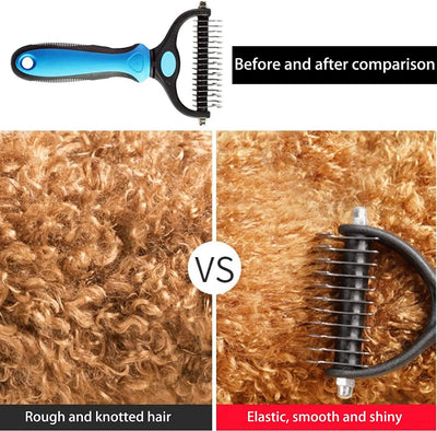Soft bristle brush for sensitive pets