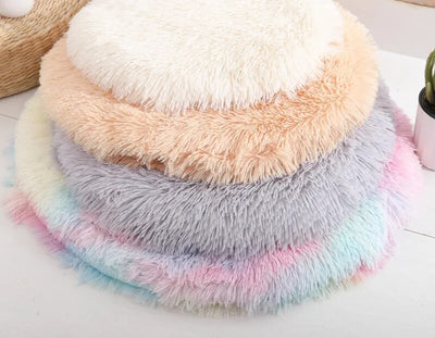 Soft plush pet cushion for cozy lounging