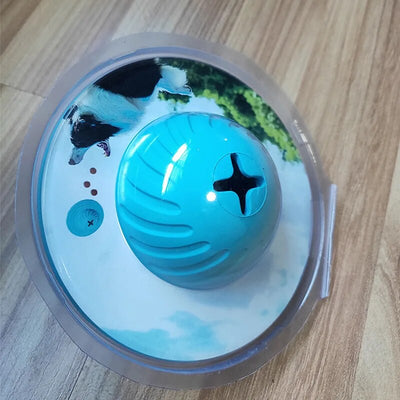 Flying disk toy with treat dispenser for pets