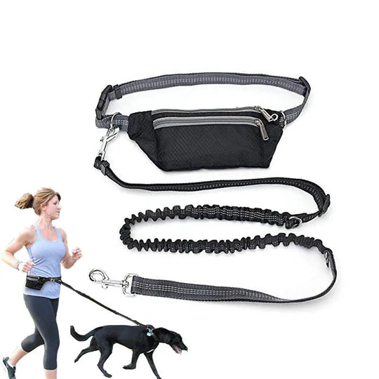 Hands-free dog leash for running or walking