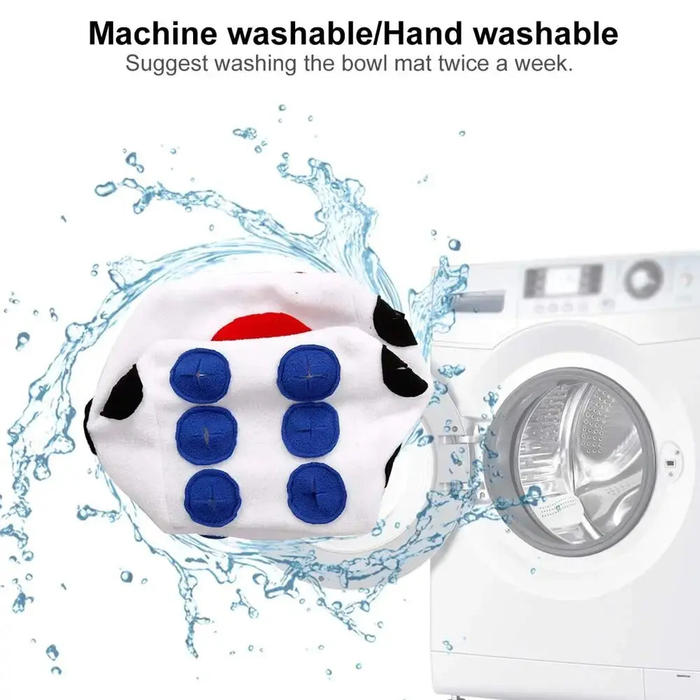 Washable dog feeder toy for clean feeding