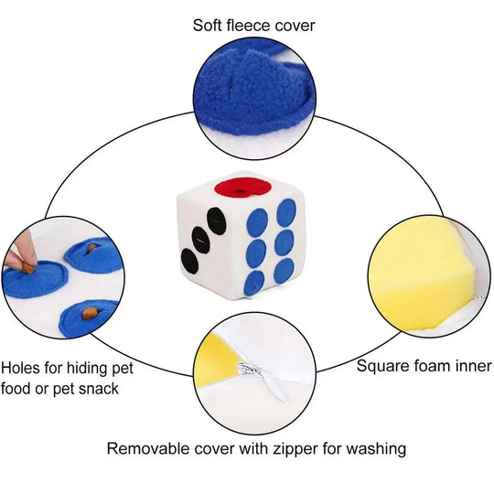 Washable dog toy with zippered cover for easy cleaning