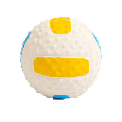 Interactive squeaky dog ball for fetch and chew