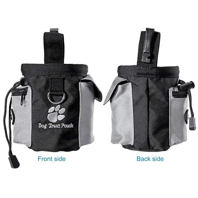 Hands-free treat pouch for training


